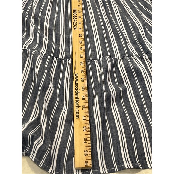 Old Navy Tiered LS Midi Beth Dutton Dress Grandmacore Prairie Cottagecore Sz M - Picture 11 of 11